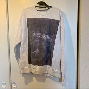 Ariana Grande sweetener God is a woman gray crewneck sweatshirt